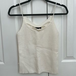 Cream / white American eagle tank top